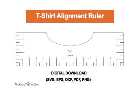 printable  shirt ruler