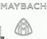 Maybach Logo Car Coloring Emblem Brand Daewoo sketch template