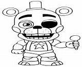 Coloring Pages Fnaf Five Nights Lefty Printable Freddys sketch template