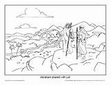 Abraham Abram Genesis Sundayschoolzone Promises Separating Lord sketch template