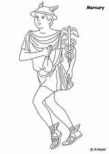 Coloring Mercury Roman Era Fun Kids Romeinen Pages Large sketch template
