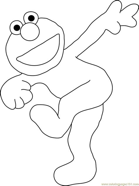 happy elmo coloring page  sesame street coloring pages