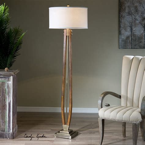 boydton burnished wood floor lamp  uttermost fine home lamps