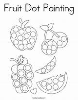 Coloring Dot Fruit Painting Built California Usa sketch template