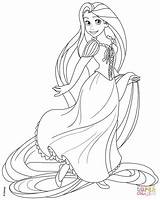 Supercoloring Tangled sketch template