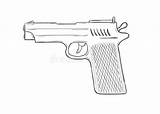 Skizze Szkic Gewehrs Pistol Pistoletu Plakat Zeichnung sketch template