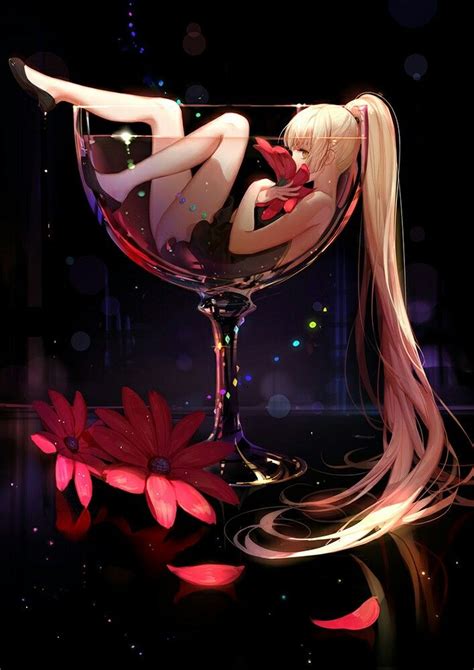 Wine Cup Anime Anime Artwork Anime Art
