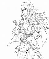 Lucina Coloring Pages Calibur Emblem Fire Soul Character Characters Choose Board sketch template