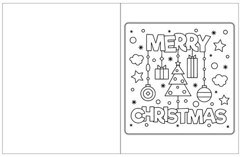 printable foldable coloring christmas cards