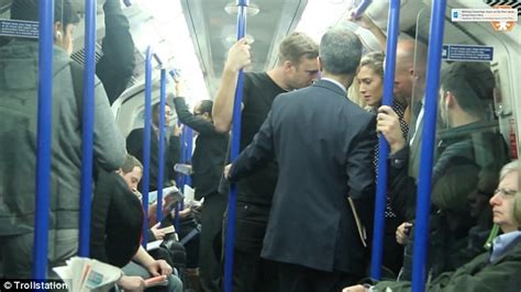 video shows men rushing to woman s aid in fake sex assault on london tube train daily mail online
