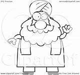 Muslim Man Sikh Cartoon Waving Chubby Coloring Clipart Cory Thoman Outlined Vector Drawing Muslims Getdrawings 2021 sketch template