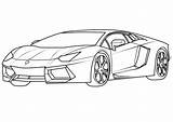 Lamborghini Aventador Coloring Categories sketch template