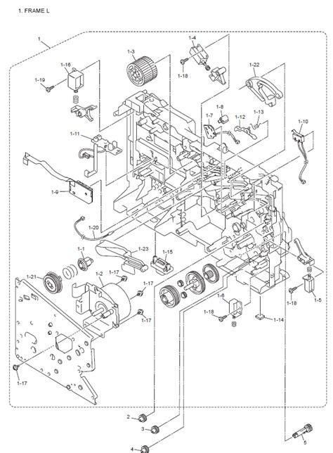 brother mfc dn parts list  diagrams