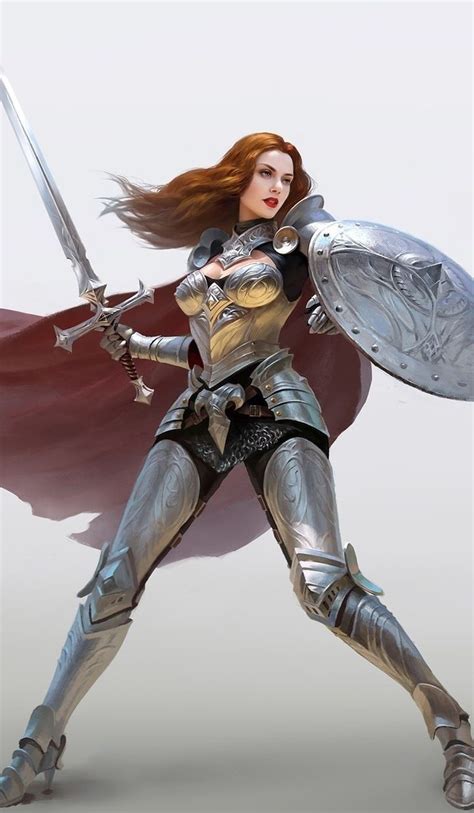 Download 720x1280 Wallpaper Fantasy Woman With Sword And