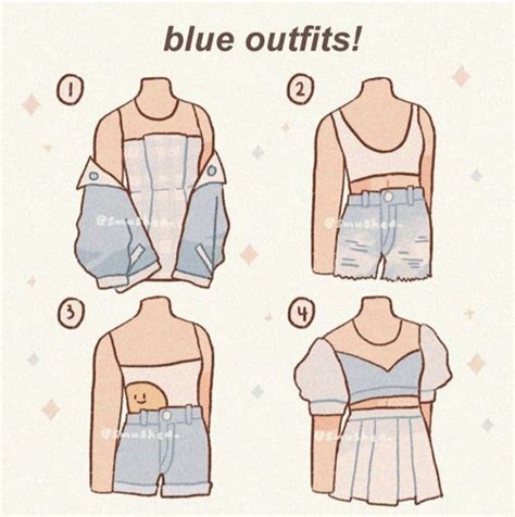 blue outfits drawing clothes drawing anime clothes clothing design