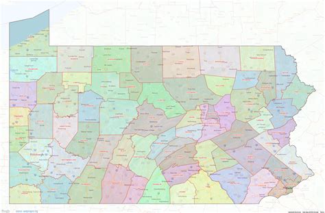 pennsylvania county map shown  google maps