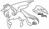 Pegasus Lineart Karijn sketch template