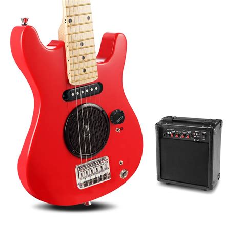 kids electric guitar  built  speaker pack amp red crazy sales