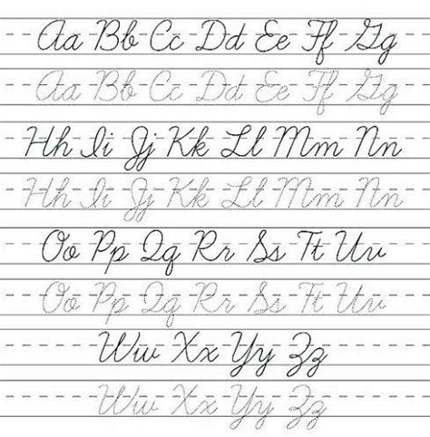 cursive writing worksheets  cursive alphabet printable cursive