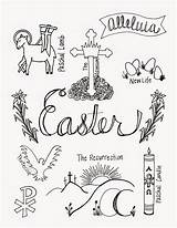 Easter Catholic Lent Looks Kids Symbols Printable Religious Coloring Pages Color Liturgical Christian Church Season Religion Children Activities Looktohimandberadiant Holy sketch template