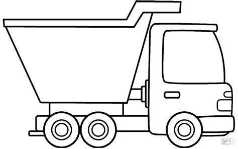 dump truck printable coloring page  printable coloring pages