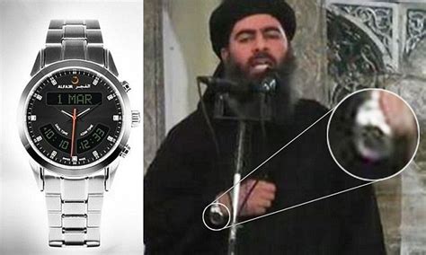 is al baghdadi s silver £3 500 james bond watch actually £260 islamic model which points to