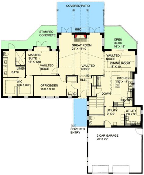 sprawling ranch home gh architectural designs house plans