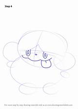 Pokemon Step Drawing Slurpuff Draw Tongue Eyes Make sketch template