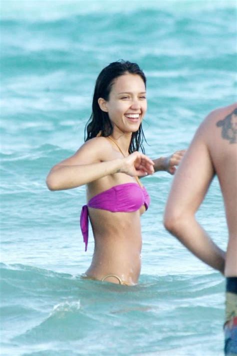 jessica alba nude beach nipples see through pichunter