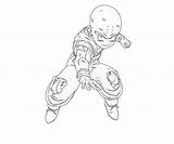 Strong Krilin Coloring Pages Krillin sketch template