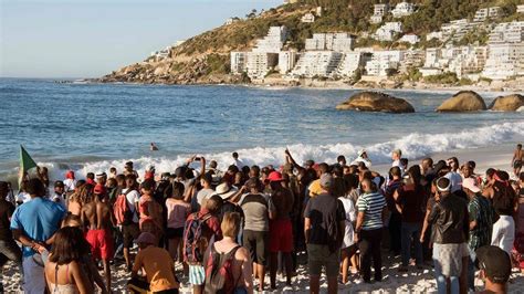cape town race row erupts after black visitors cleared from beach