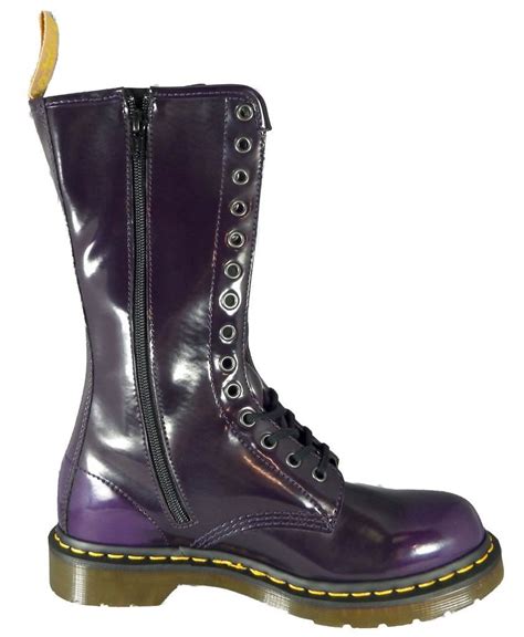 dr martens vegan vegetarian synthetic leather  purple  eye boots ebay