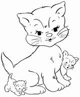 Face Cat Coloring Pages Getcolorings sketch template