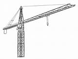 Crane Grue Kran Croquis Bau Turm sketch template