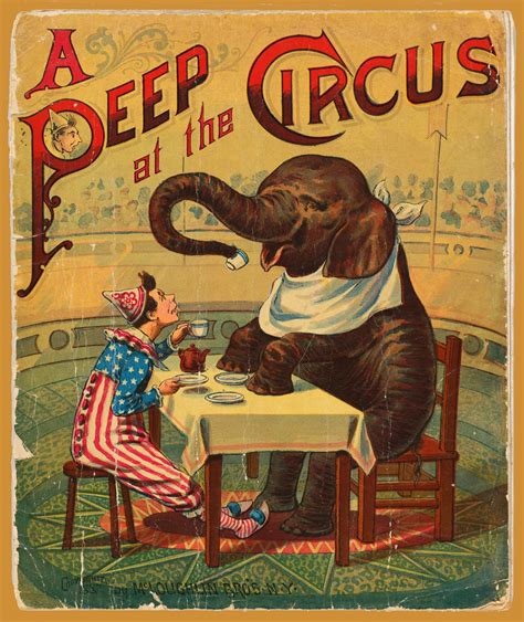 circus elephant vintage poster  stock photo public domain