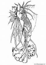 Feen Mermaid Hadas Marjolein Gulinski Enchanted Colorear Erwachsene Blancodesigns sketch template