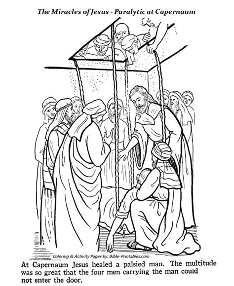 miracles  jesus coloring pages coloring pages