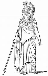Mythology Athena Gods Minerva Goddesses Ancient Grega Atena Dioses Mitologia Antiga Romans Tatuagem Olimpo Dibujar Deuses Printablefreecoloring Romana Colorir Escultura sketch template