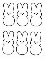 Peeps Easter Printable Clipart Template Bunny Crafts Print Templates Printables Coloring Pattern Pages Logo Nonsense Cliparts Colored Decoration Felt Clip sketch template
