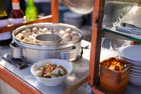 Bakso Indonesian Meatball Street Food With Soup Stock Image Image Of