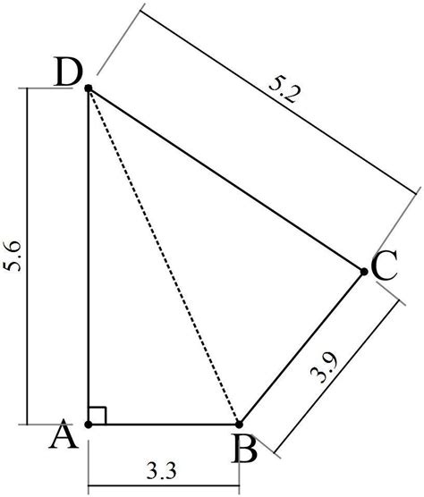 A Quadrilateral Abcd In Which Angle Dab Is A Right Angle