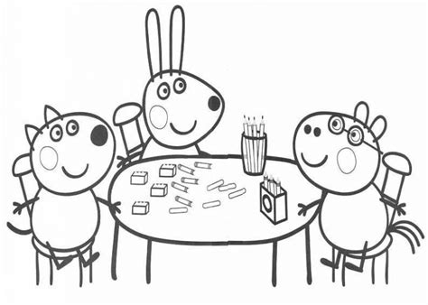 peppa pig kids coloring pages coloring pages