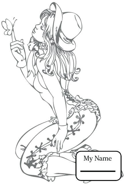 Pin Up Coloring Pages At Free Printable