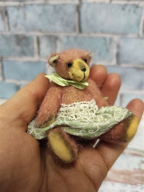 Miniature Teddy Bear Anna By Julia Dmukh On Tedsby In 2021 Teddy Bear