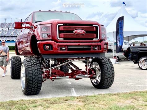 ford   super duty wheel offset hella stance  lifted
