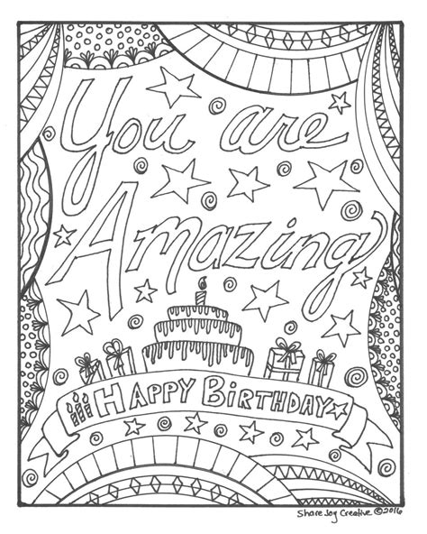 happy birthday adult coloring pages lautigamu