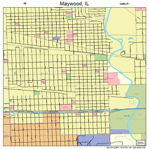 maywood illinois street map