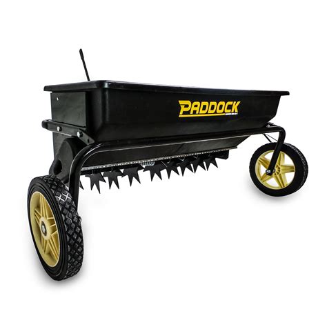 seed spreader spike aerator paddock machinery australia paddock