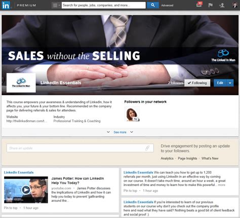 showcase pages  companies  linkedin  linked  man