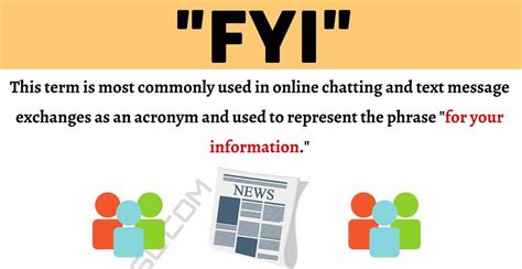 fyi meaning     popular acronym fyi correctly esl